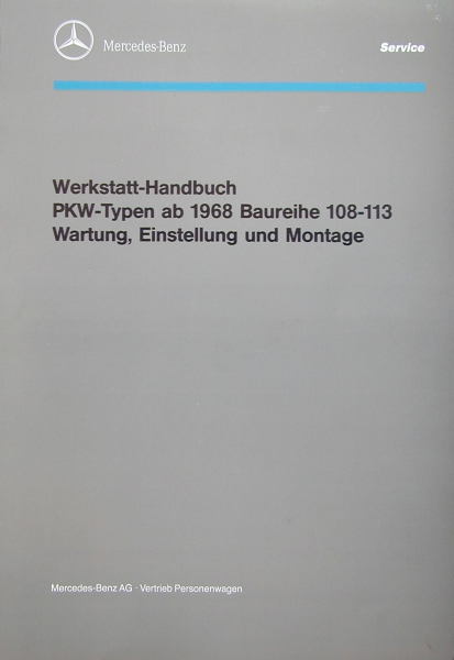 Werkstatt-Handbuch 1968